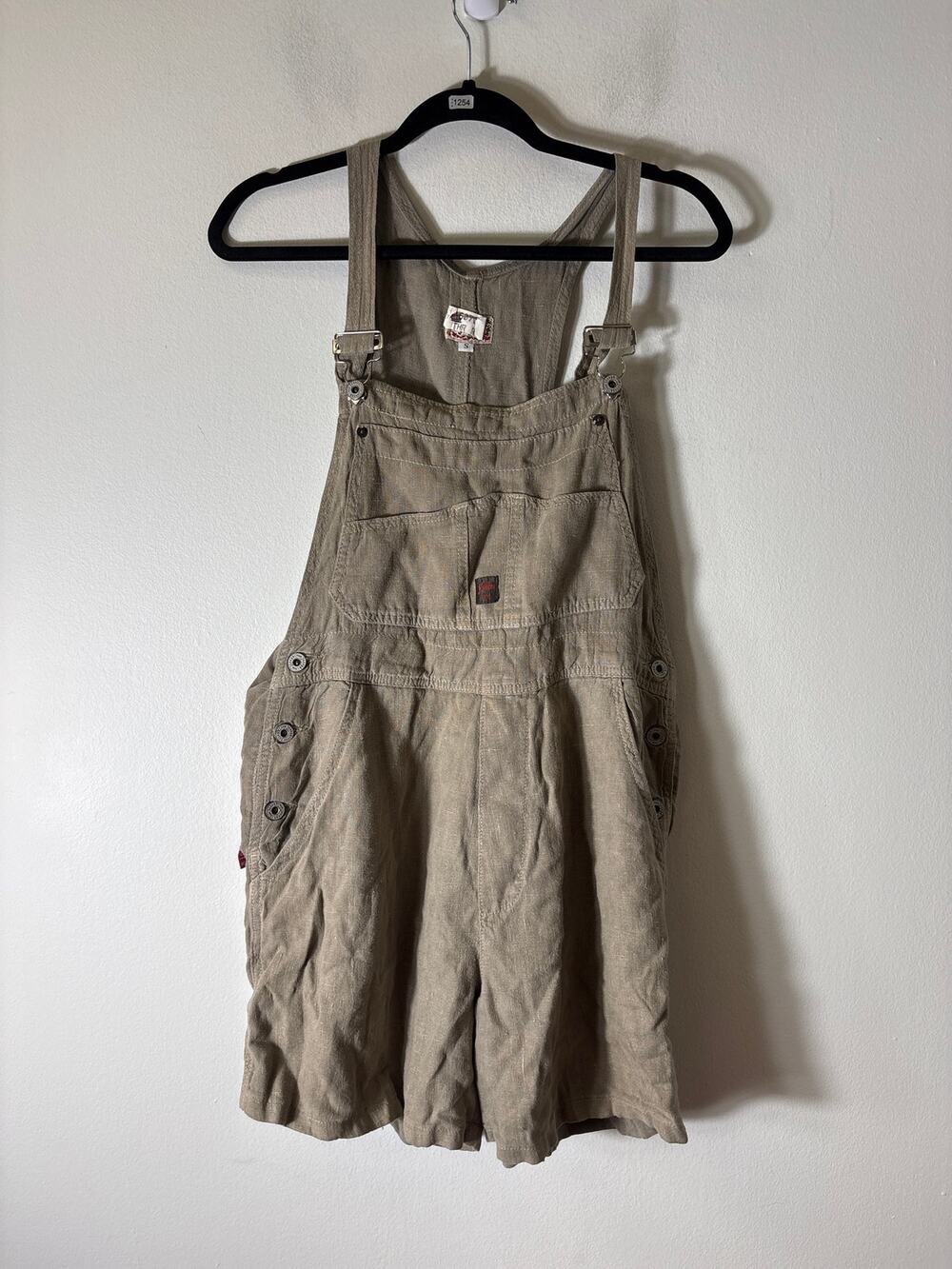 For Joseph Tan Linen Overalls Sz S